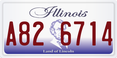 IL license plate A826714
