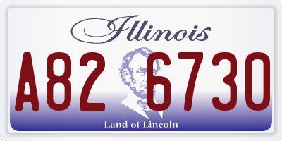 IL license plate A826730