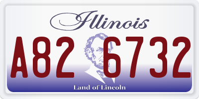 IL license plate A826732