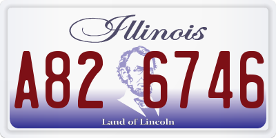 IL license plate A826746