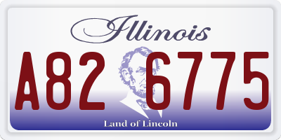 IL license plate A826775