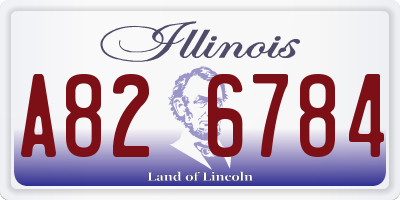 IL license plate A826784
