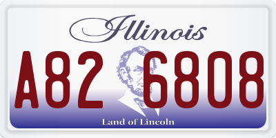 IL license plate A826808