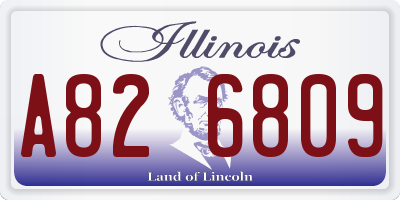 IL license plate A826809
