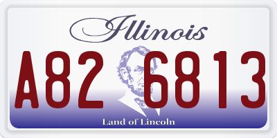 IL license plate A826813