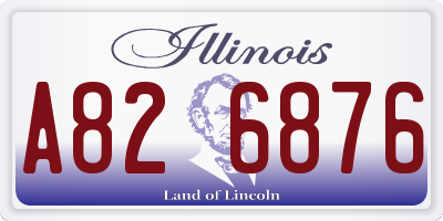 IL license plate A826876