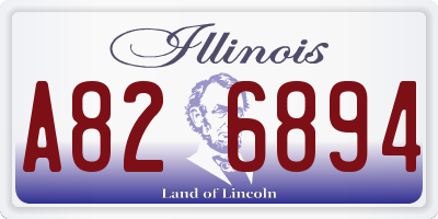 IL license plate A826894