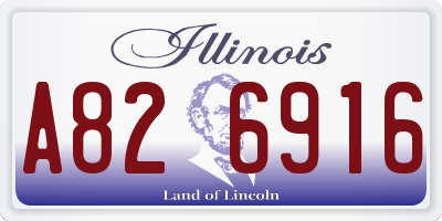 IL license plate A826916