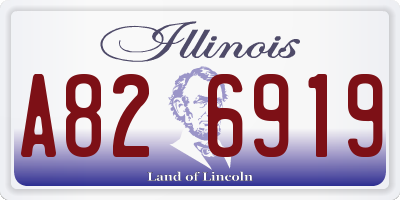 IL license plate A826919