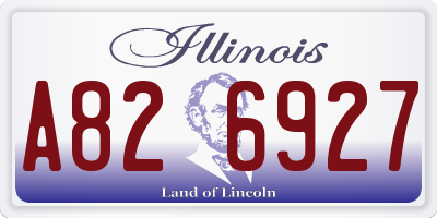 IL license plate A826927