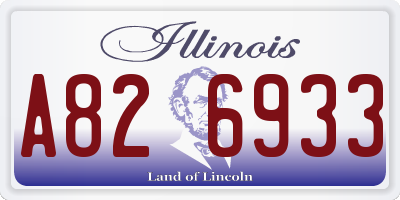 IL license plate A826933