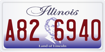 IL license plate A826940