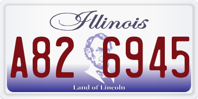 IL license plate A826945