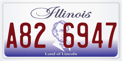 IL license plate A826947