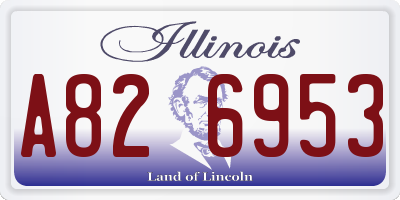 IL license plate A826953