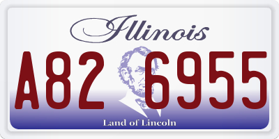 IL license plate A826955