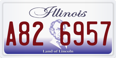IL license plate A826957