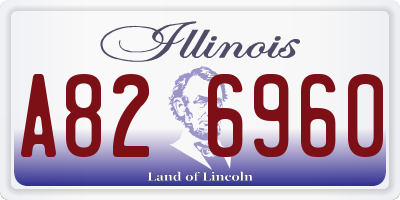 IL license plate A826960