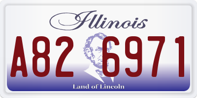 IL license plate A826971