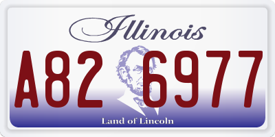 IL license plate A826977
