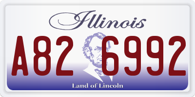 IL license plate A826992