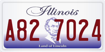 IL license plate A827024