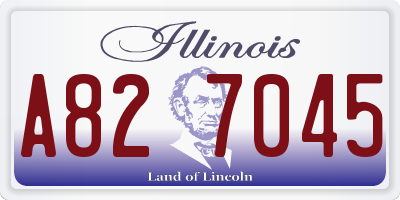 IL license plate A827045