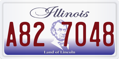 IL license plate A827048