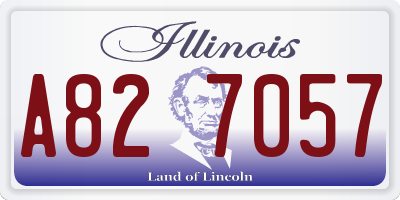 IL license plate A827057