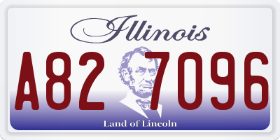 IL license plate A827096