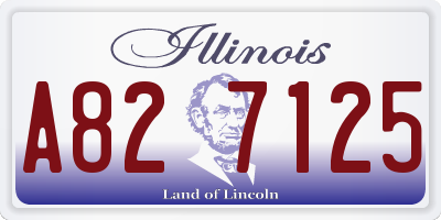 IL license plate A827125