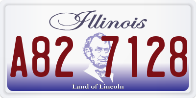 IL license plate A827128