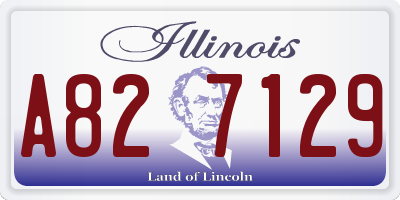 IL license plate A827129