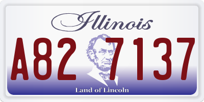 IL license plate A827137