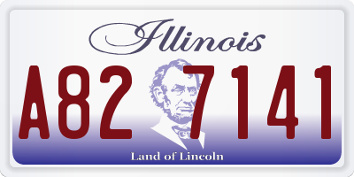 IL license plate A827141