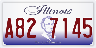IL license plate A827145