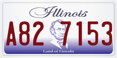 IL license plate A827153