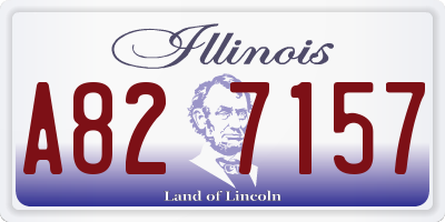 IL license plate A827157