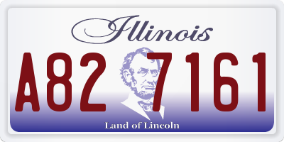 IL license plate A827161