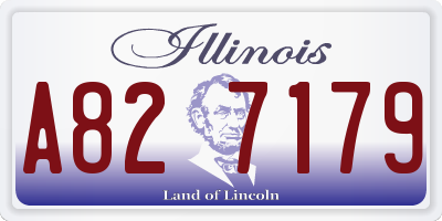 IL license plate A827179