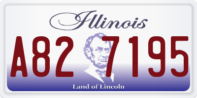 IL license plate A827195