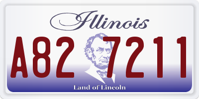 IL license plate A827211