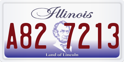 IL license plate A827213