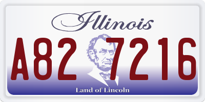 IL license plate A827216