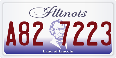 IL license plate A827223