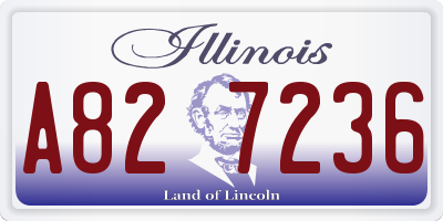 IL license plate A827236