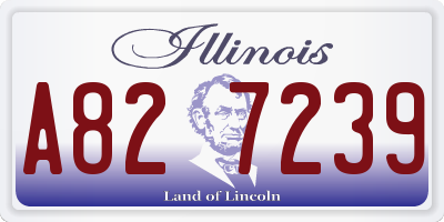 IL license plate A827239