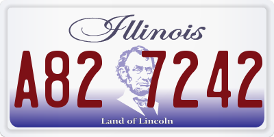 IL license plate A827242