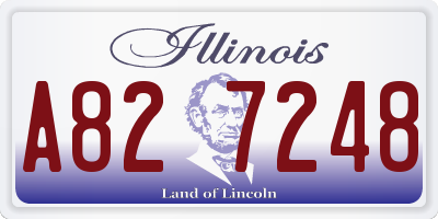 IL license plate A827248