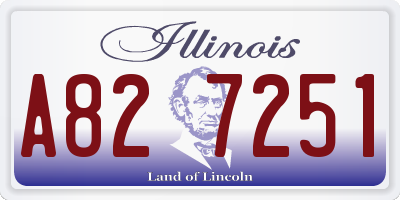 IL license plate A827251